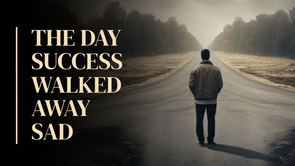 “The Day Success Walked Away Sad.” Image